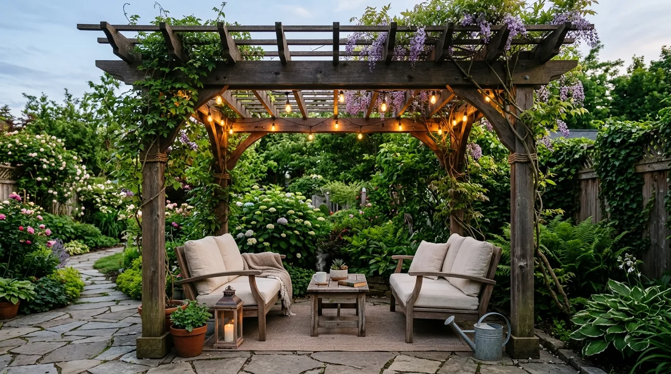 Pavilion and Fire Feature Combo